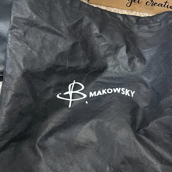 b. makowsky RARE Blue Leather Handbag - Picture 16 of 16